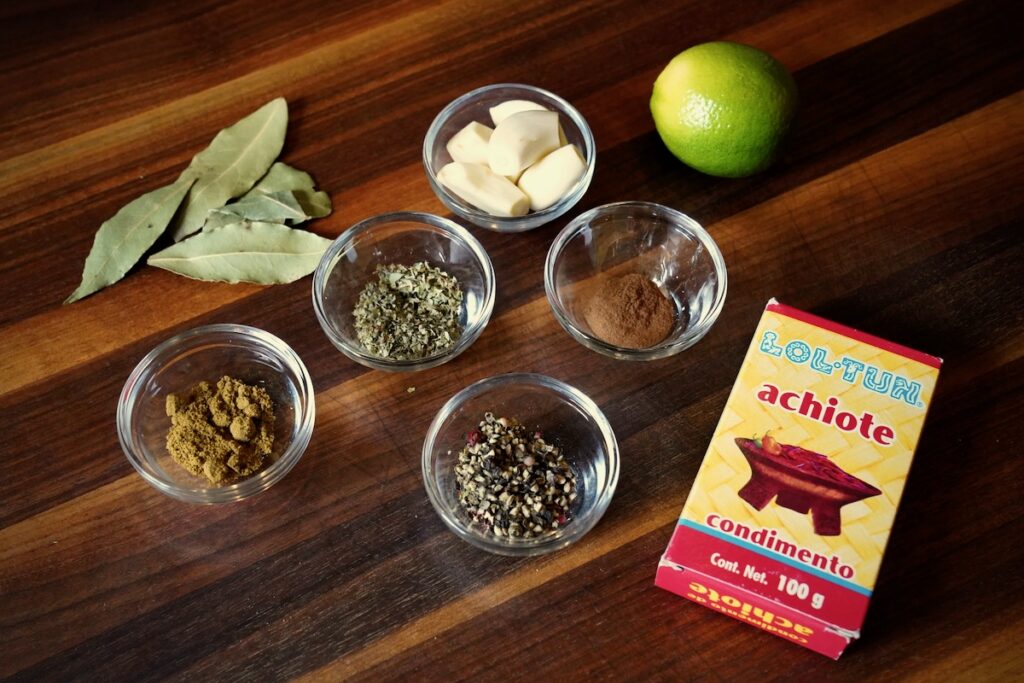 Gewürze für die Marinade