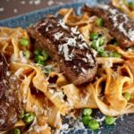 Chuck Flap Steak mit Bandnudeln