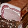 Dry Aged Schweinerücken mit Kartoffelstampf und Spinat