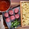 Pasta aus der Holzbox