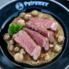Pilzpfanne mit Roastbeef