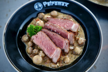 Pilzpfanne mit Roastbeef
