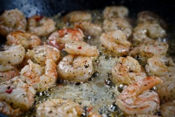 Makkaroni mit Scampi