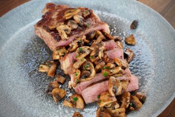 Steak mit Whisky Pilzen